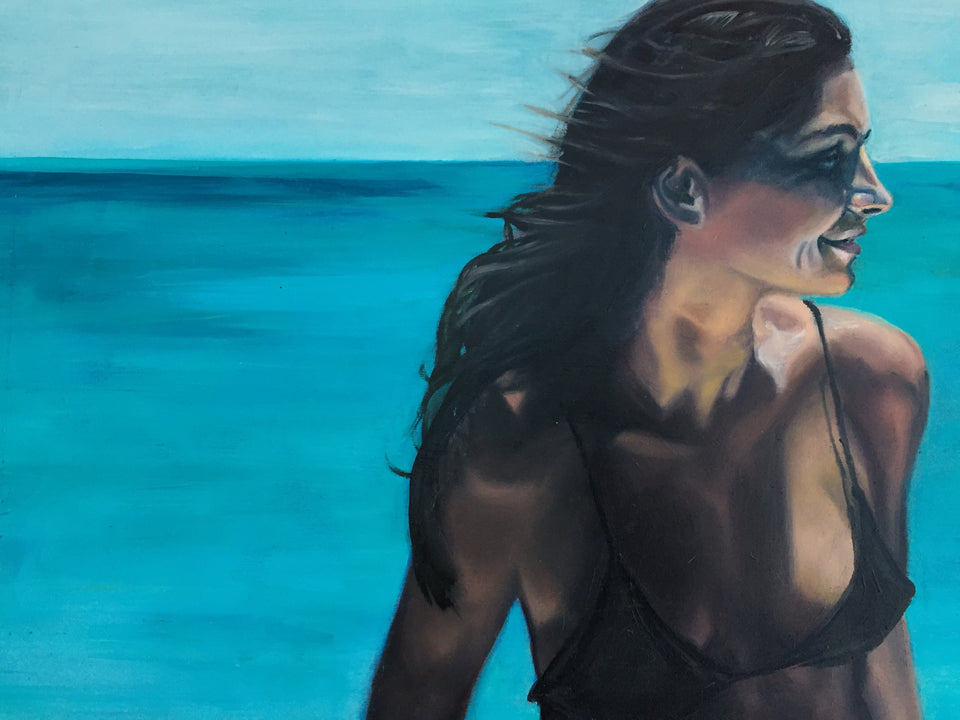 “Finlee” Oil on board SOLD
